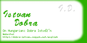 istvan dobra business card